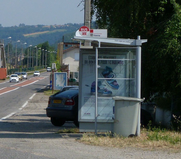 Givors Peillon Le dernier arrêt de la ligne 101 en direction de Vienne