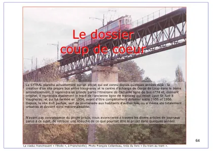 Couverture – Un site propre bus sur l’ancien FOL