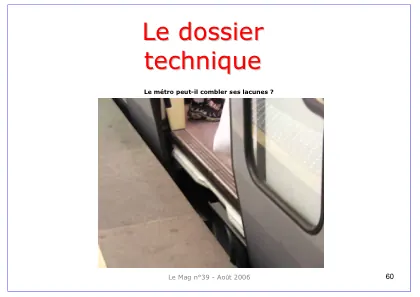 Couverture – Le métro peut-il combler ses lacunes ?