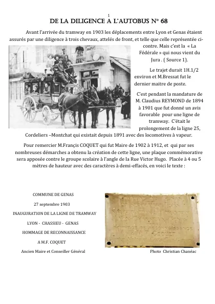 Couverture – De la diligence à l’autobus n°68