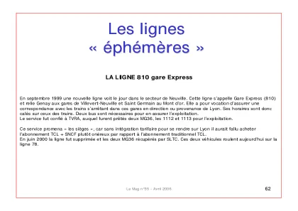 Couverture – Les lignes éphémères : Gare Express 810
