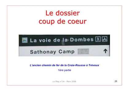 Couverture – L’ancien chemin de fer de la Croix-Rousse à Trévoux