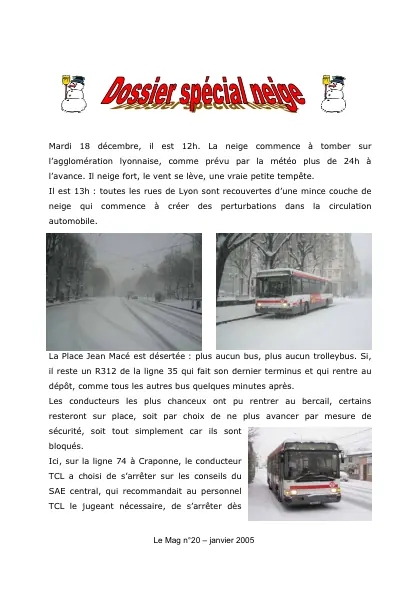 Couverture – TCL sous la neige