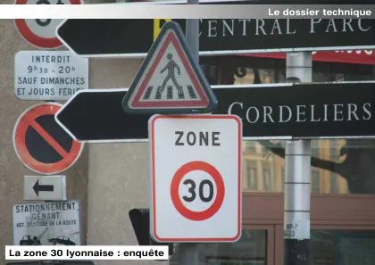 Couverture – La zone 30 lyonnaise : enquête